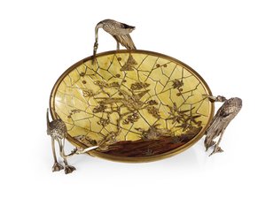 Coupe (Tazza), marqueterie par Ferdinand Duvinage, seconde moitié du XIXe siècle - Alphonse Gustave Giroux