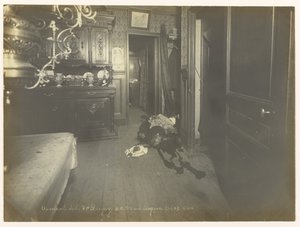 Vue de la Salle à manger où a été découverte le cadavre
