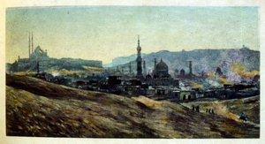 Illustration de Dinet tirée de "Mirages" Scènes de la vie arabe. 1906. Mirages, Scènes de la vie arabe a été illustré par Etienne Dinet et commenté par Silman Ben Ibrahim Bamer. Nasreddine Dinet est né sous le nom d