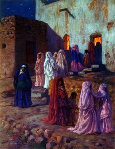 Illustration représentant des femmes arabes musulmanes célébrant le 