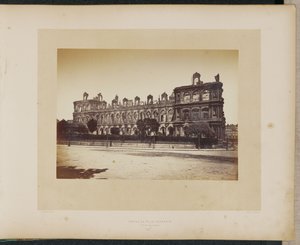 Hôtel de Ville incendié. Façade sur le Quai.