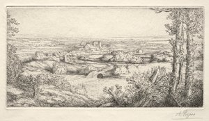 Une vallée en Bourgogne - Alphonse Legros
