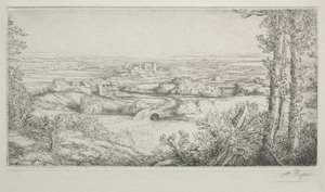 Une vallée en Bourgogne - Alphonse Legros