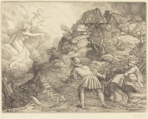 Le paysan et la fortune: Sujet allégorique - Alphonse Legros