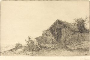 Sur le haut de la colline - Alphonse Legros