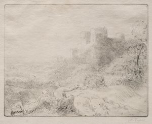 Un vieux château - Alphonse Legros