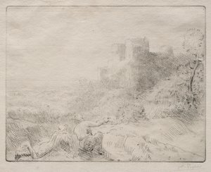 Un vieux château - Alphonse Legros