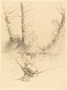 Le pêcheur à la ligne - Alphonse Legros