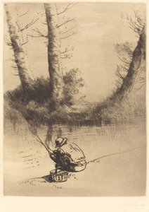 Le pêcheur à la ligne - Alphonse Legros