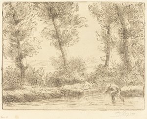 Les bords de la Liane - Alphonse Legros