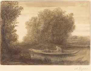 Un coin de rivière - Alphonse Legros