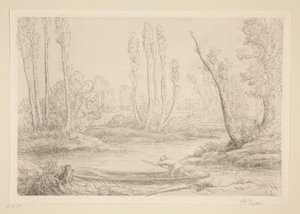 Bords de la Somme près d - Alphonse Legros