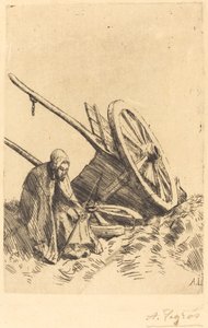 Charette brisée - Alphonse Legros