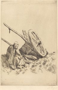 La charrette brisée - Alphonse Legros