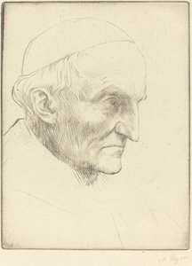 Cardinal Manning, 3e plaque - Alphonse Legros
