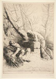 La Mort et le bûcheron - Alphonse Legros