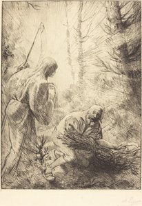 La mort et le bûcheron, 2ème planche - Alphonse Legros