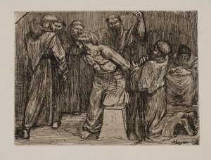 Discipline au monastère - Alphonse Legros