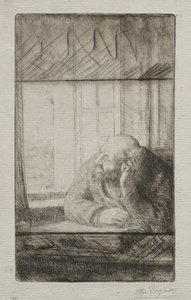 Soirée à la fenêtre - Alphonse Legros