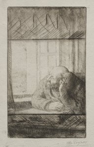 Soirée à la fenêtre - Alphonse Legros