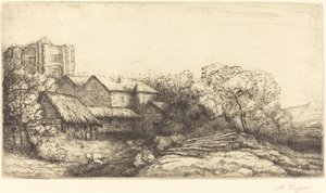 Ferme au monastère - Alphonse Legros