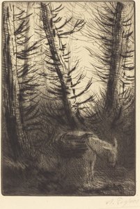 Le fermier et son âne - Alphonse Legros