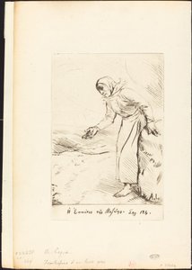 Frontispice La Mendiante de Veze - Alphonse Legros