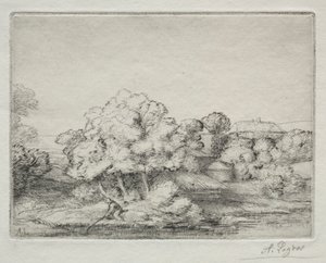Hameau près du Lac - Alphonse Legros