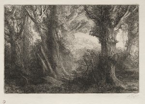 Dans la forêt à Conteville - Alphonse Legros