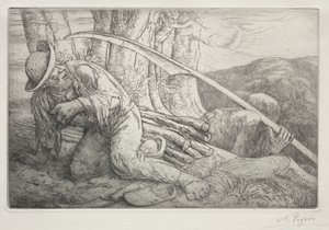 La Mort et le Bûcheron (5ème planche) - Alphonse Legros