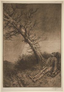 La mort du vagabond - Alphonse Legros