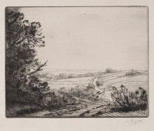 Paysage - Alphonse Legros
