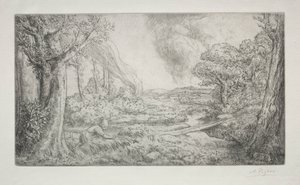 Paysage - Alphonse Legros