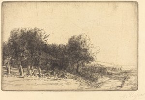 Un paysage - Alphonse Legros