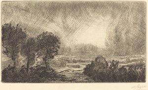 Paysage avec tempête - Alphonse Legros