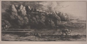 Paysage avec bateau