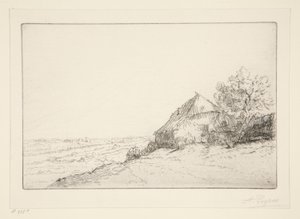 Masure sur la colline - Alphonse Legros