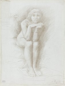 Modèle nu assis