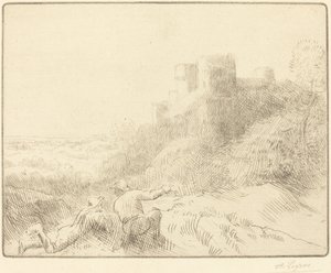 Un vieux château - Alphonse Legros