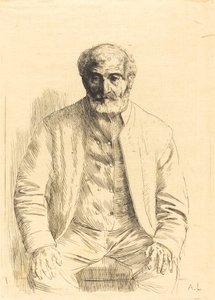 Vieillard assis - Alphonse Legros