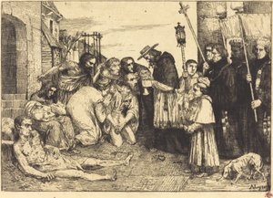 Victimes de la peste de Rome - Alphonse Legros