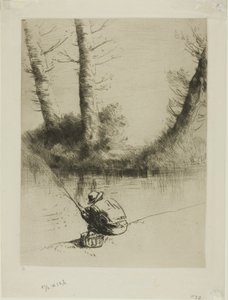 Pêcheur à la ligne - Alphonse Legros