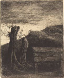 Les saules têtards - Alphonse Legros
