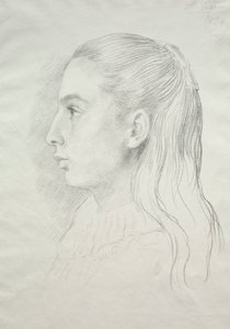Portrait de Mlle. Nora E. Legros - Alphonse Legros