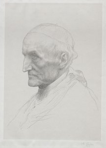Portrait du cardinal Manning, 2e plaque - Alphonse Legros