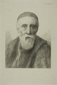 Portrait de G. F. Watts, R. A., deuxième plaque - Alphonse Legros