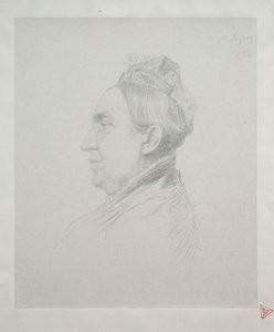 Portrait de Madame Kemp de profil (2e planche) - Alphonse Legros