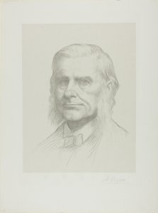 Portrait du professeur Huxley - Alphonse Legros