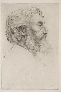 Portrait de Sir Frederick Leighton Première plaque - Alphonse Legros