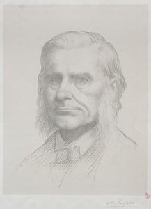 Portrait de Thomas Huxley (2e planche) - Alphonse Legros